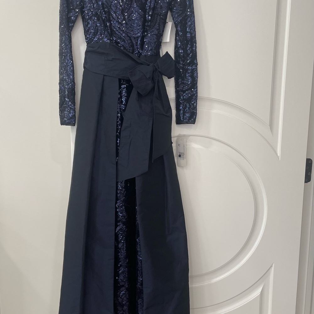 Teri Jon Midnight Blue Gown